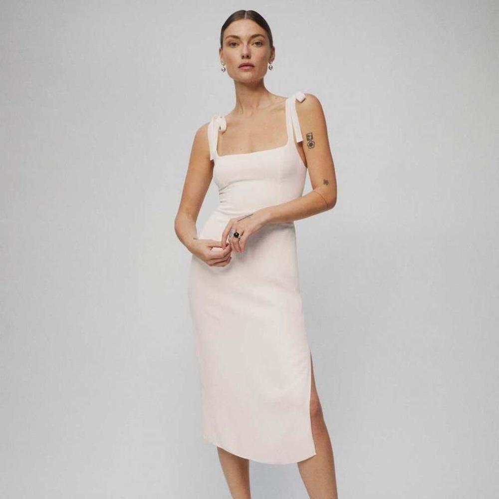 REFORMATION Besse Dress in Ivory